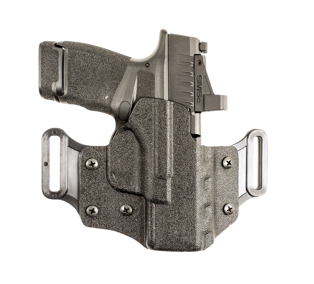 DeSantis Gunhide 195KA0XZ0 Veiled Partner OWB Black Kydex Belt Slide Fits Springfield Echelon Right Hand
