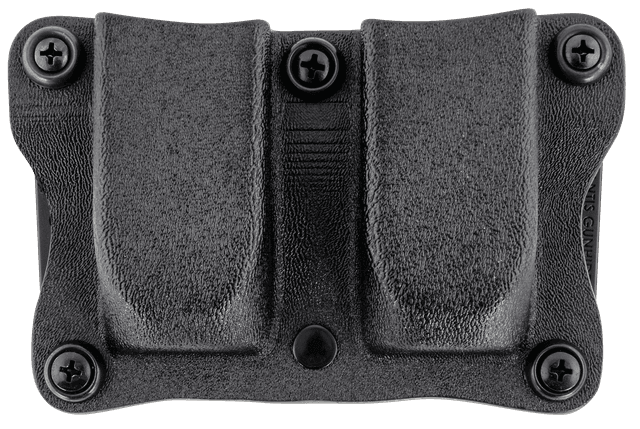 DeSantis Gunhide A87KJKKZ0 Quantico Double Mag Pouch OWB Black Kydex, Belt Clip Fits Belts Up To 1.50" Wide, Compatible w/Sig P365, Ambidextrous