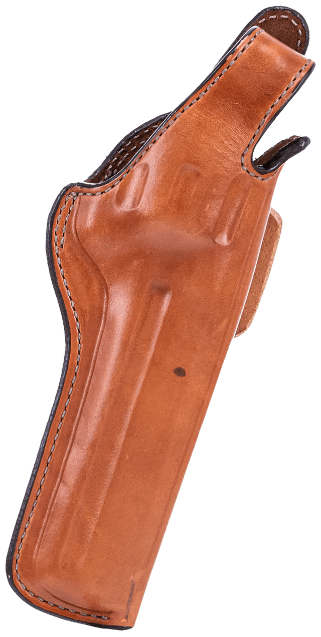 Bianchi 10323 5BHL Thumbsnap OWB Size 11 Tan Leather Belt Loop Fits S&W N Frame/Colt Anaconda Right Hand