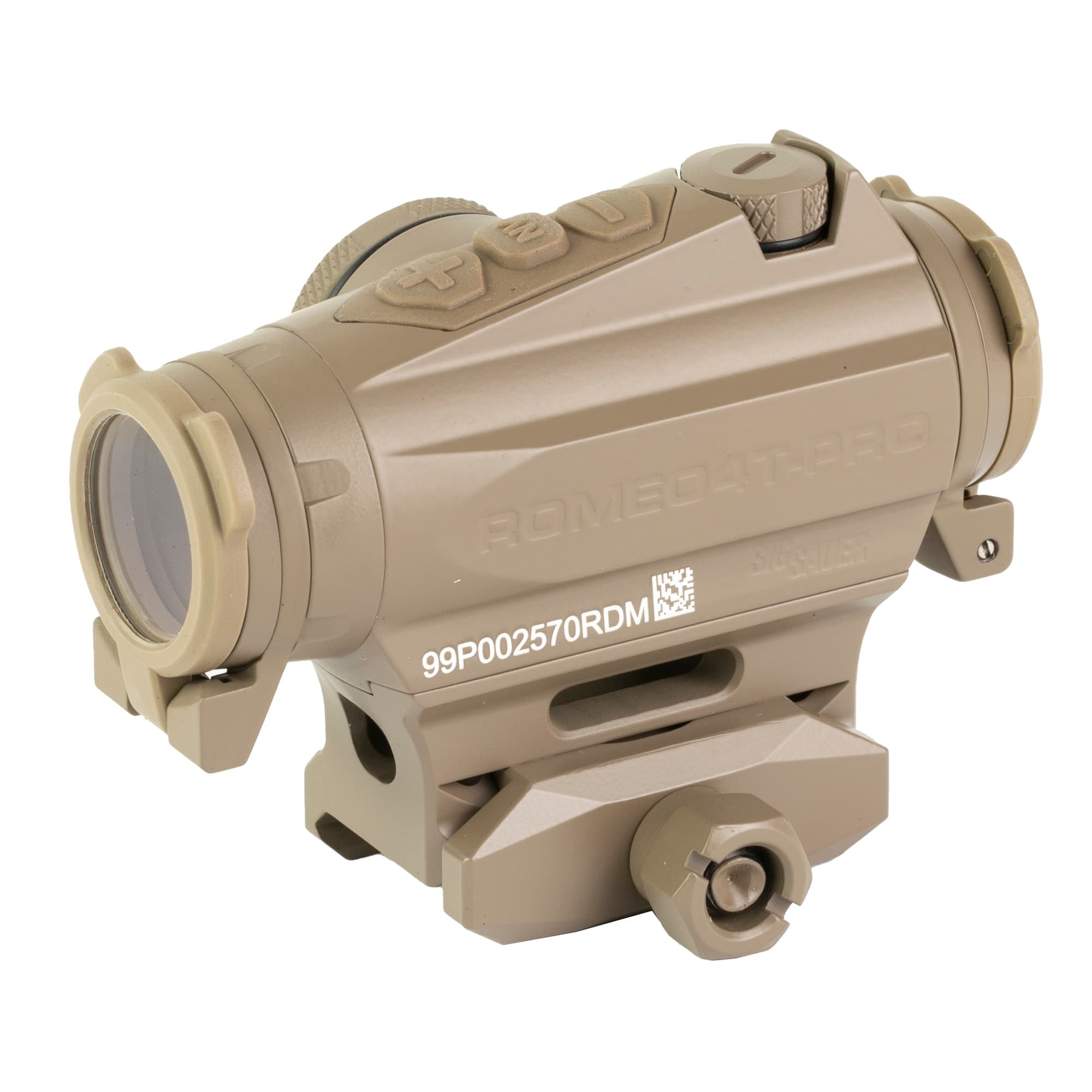 Sig Sauer Romeo4T Pro Flat Dark Earth 1x20mm Red Dot Sight 2 MOA Circle Dot