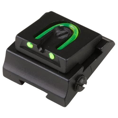 Williams Gun Sight Rifle Adjustable Fiber Optic 1/4 WGOS Rear Sight Green