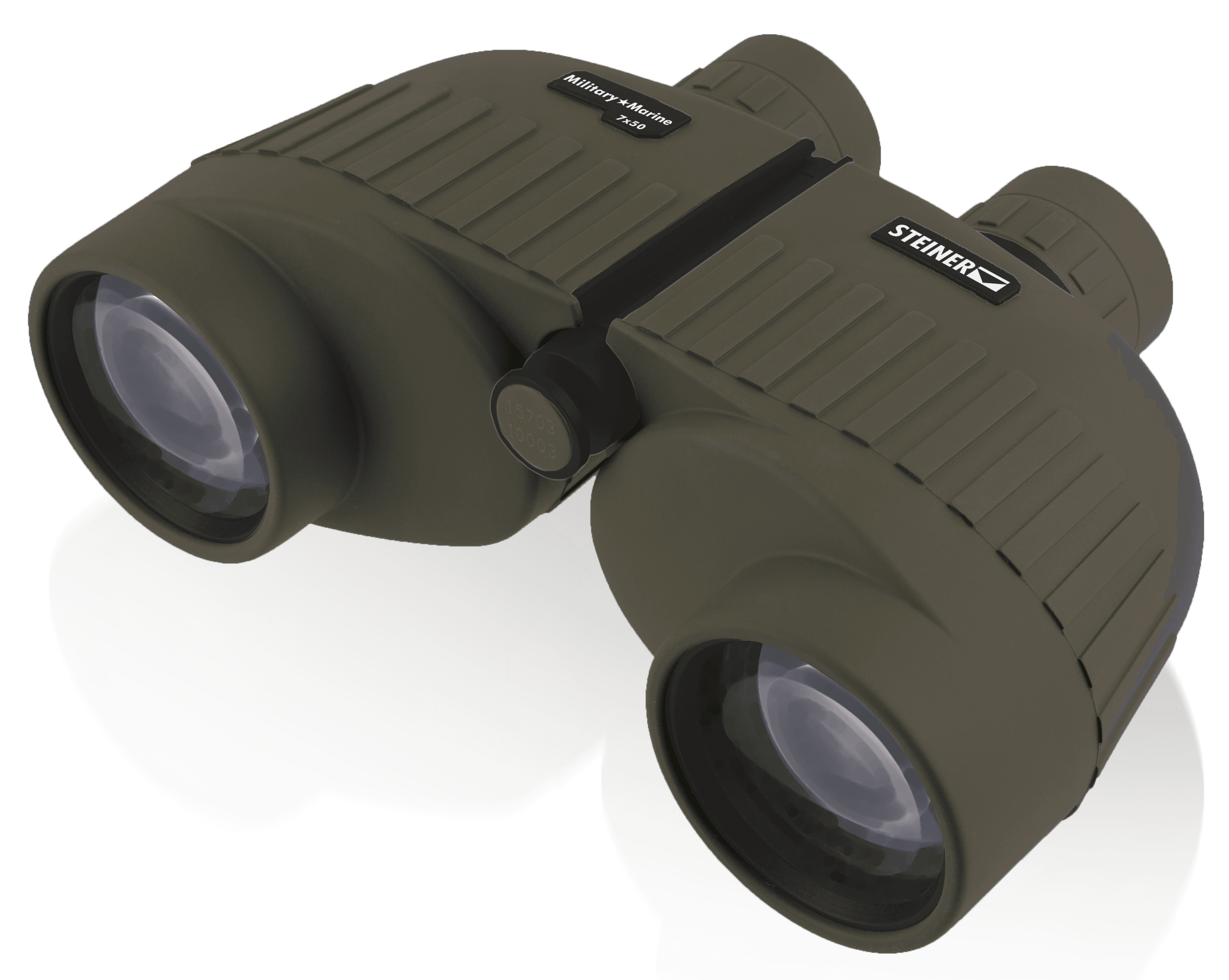 Steiner Military Marine 7x50 Porro Binoculars OD Green Makrolon Sports Auto Focus