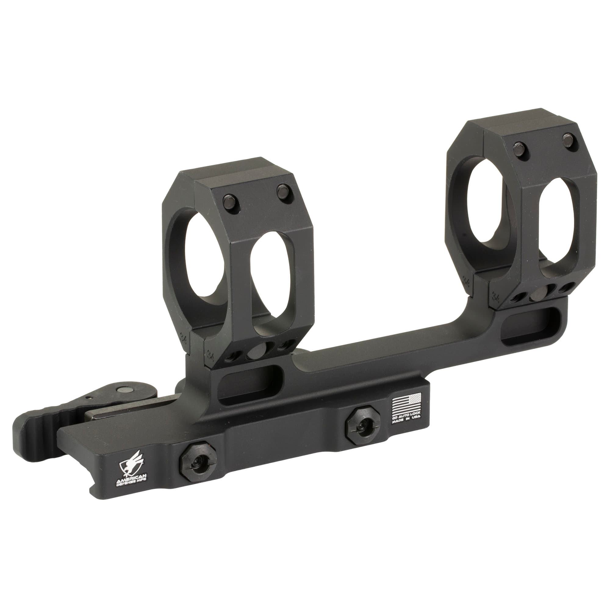 American Defense Manufacturing Recon 34mm Medium Height Picatinny Scope Mount Quick Detach