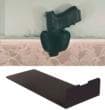 Bedside Gun Bracket with BLACK 036 Concealed Carry Holster SMALL