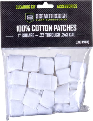 Breakthrough Clean BTCPS1200 Square Patches .22-243 Cal 200 pieces