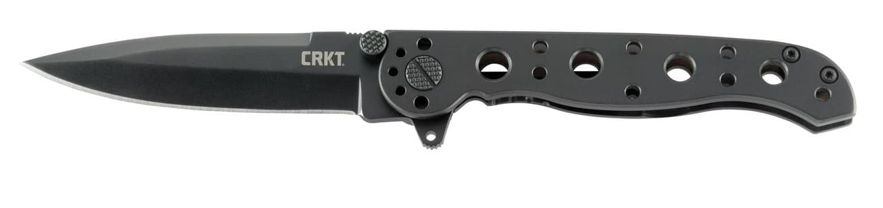 CRKT M16-01KS M16 01KS 3.06" Folding Spear Point Plain Black EDP 8Cr14MoV SS Blade/Black Stainless Steel Handle Includes Pocket Clip