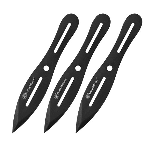 Smith & Wesson 3 8" Throwing Knives 4 1/4" Blade Black