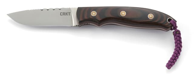 CRKT 2861 Hunt'N Fisch 2.99" Fixed Plain Satin 9Cr18MoV SS Blade/Multi-Color G10 Handle Includes Lanyard/Sheath