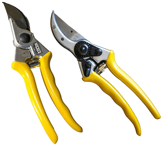 Wicked Tree Gear WTG017 Hand Pruner Aluminum/Yellow Handle