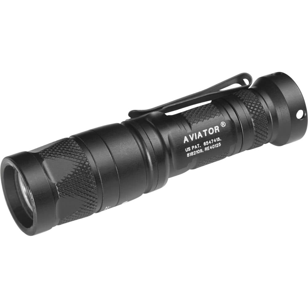 SureFire AviatorRD Flashlight 250 Lumens White Red LED Aluminum Weather Resistant