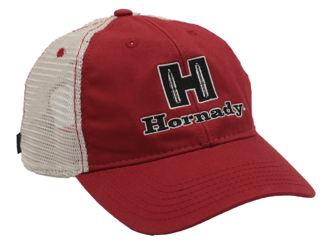 Hornady 99231 Hornady Cap Mesh Cap White Red Structured