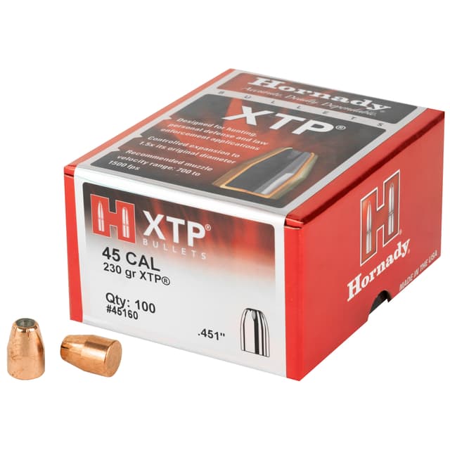 Hornady HP/XTP Bullets 45 cal. .451 in. 230 gr. 100 pk