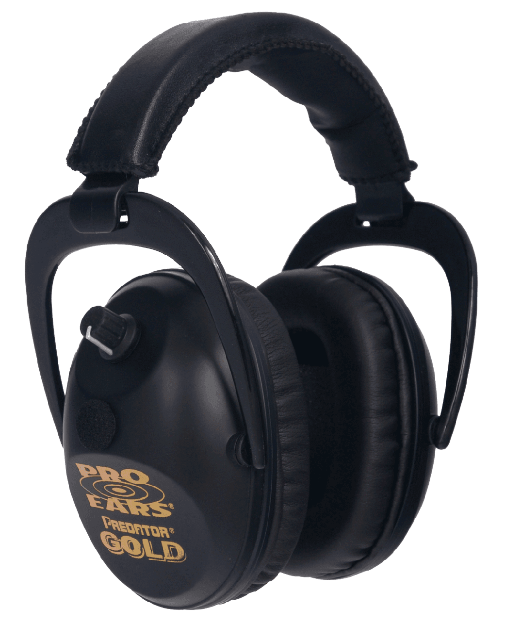 Pro Ears GSP300BLK Predator Gold Electronic Muff 26 dB Over the Head Black/Gold Adult 1 Pair