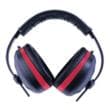 Radians Silencer Earmuff Black with Red Accent