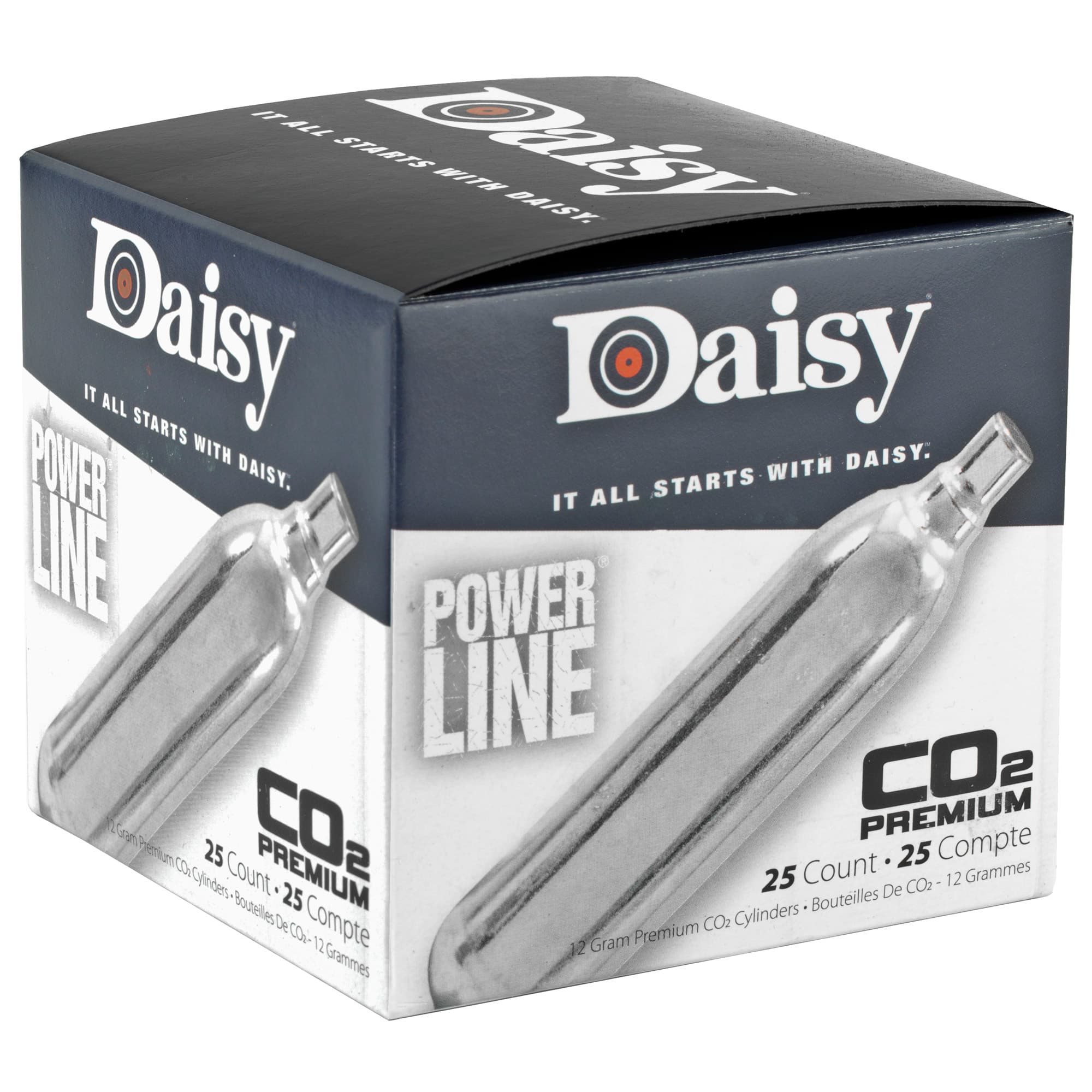 Daisy 997025604 Powerline CO2 Cylinder 12gram 25/Pack