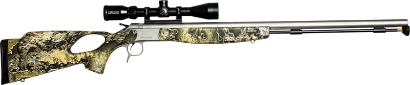 CVA Optima V2LR 209 Thumbhole Muzzleloader Package 50 Cal. 28 in. SS/Realtree Excape w/Scope