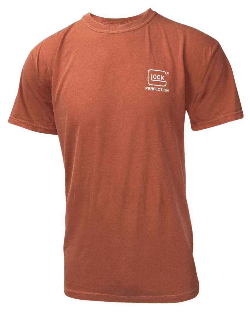 Glock AA75115 Carry With Confidence Rust Orange Cotton Short Sleeve 2XL