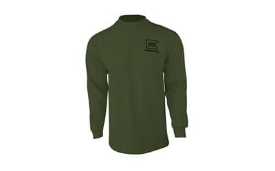Glock AP96066 Born In Austria Military Green Pre-Shrunk Cotton Long Sleeve Medium