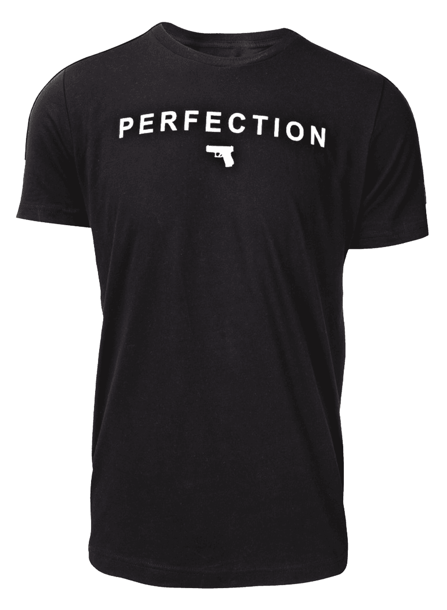 Glock AA75128 Perfection Pistol Black Cotton Short Sleeve 2XL