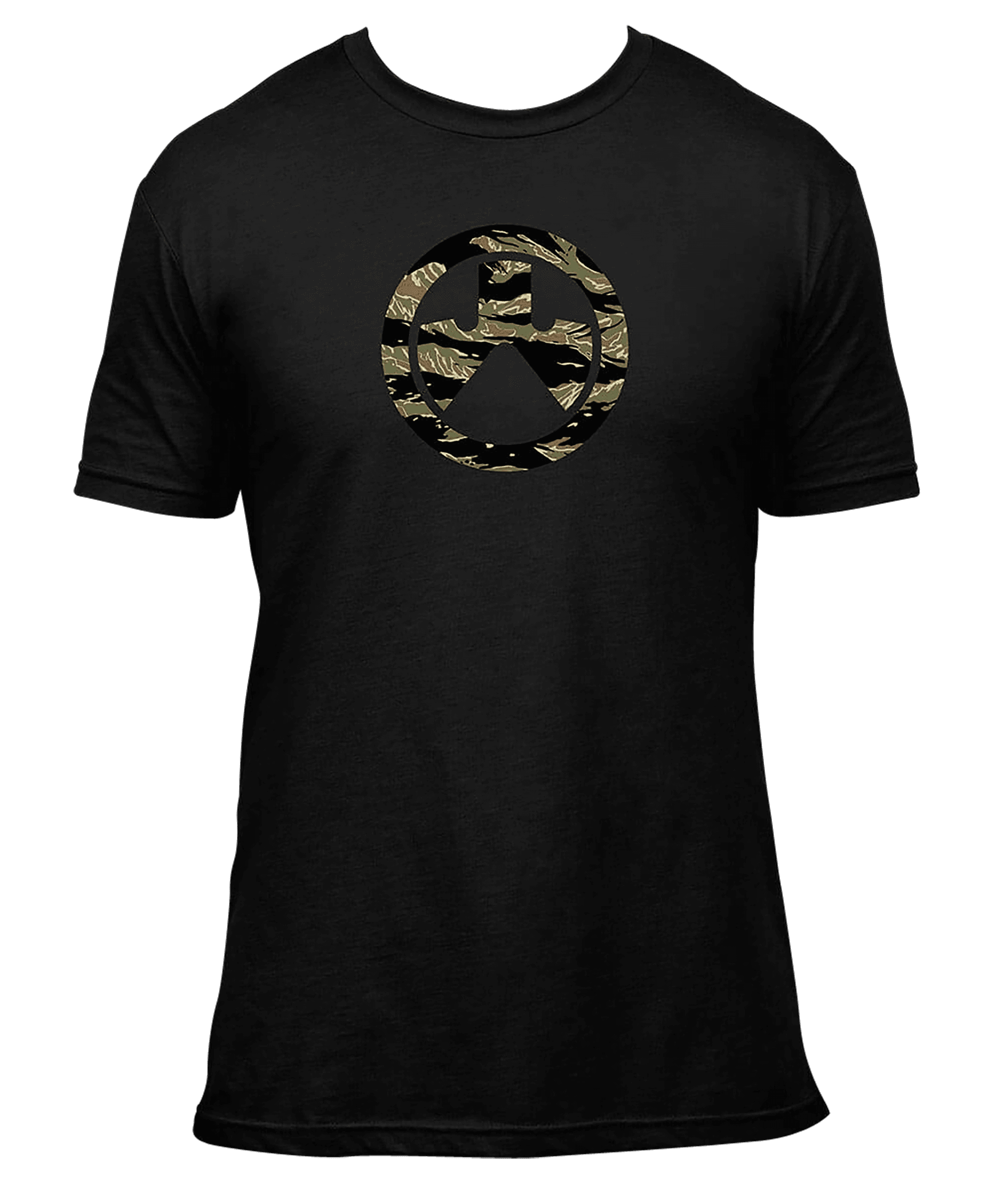 Magpul MAG1292-001-M Tiger Stripe Icon Black Cotton/Polyester Short Sleeve Medium