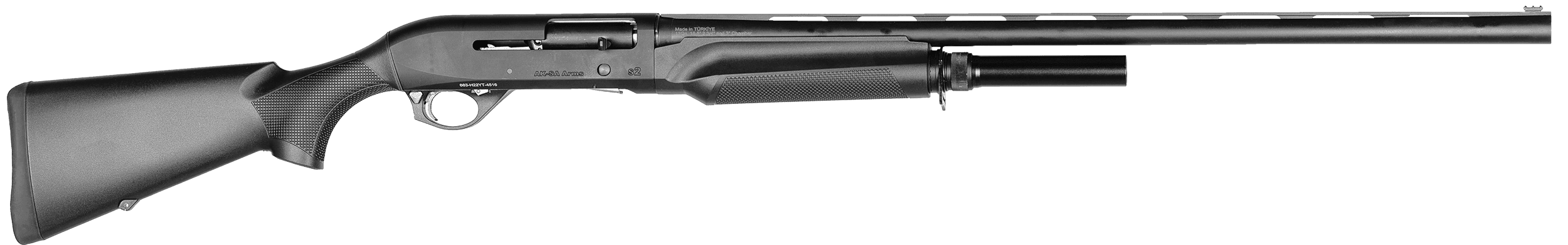 Four Peaks Imports 12078 AKSA Arms S2 20 Gauge 3" 5+1 28" Chrome Plated 7075-T6 Aluminum Receiver Black Synthetic Stock