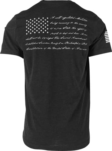 Glock AP96308 2nd Amendment Tee Black Cotton/Polyester Short Sleeve Large