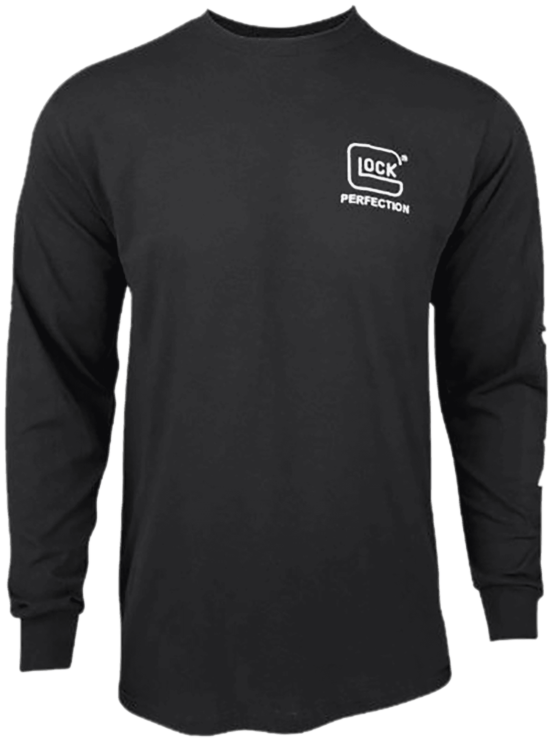 Glock AP96098 Perfection Long Sleeve Tee Black Pre-Shrunk Cotton Long Sleeve Small