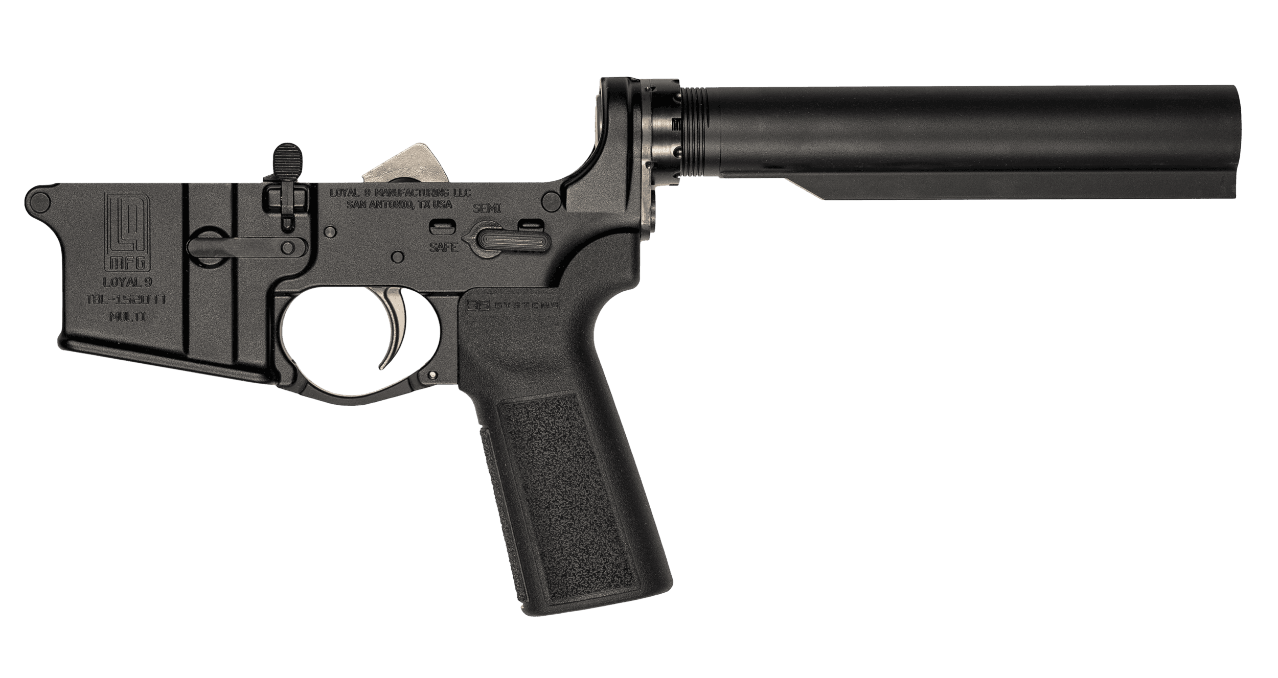 Sons of Liberty Gun Works M4Lower Ms Ns L9 Angry Patriot 5.56 NATO 16in 30rd Finish