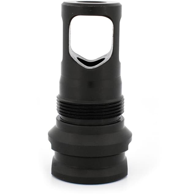 Rearden Manufacturing Group PRS Muzzle Brake 0.375 Caliber 3/4-24 Threads Stainless Steel Square Shoulder