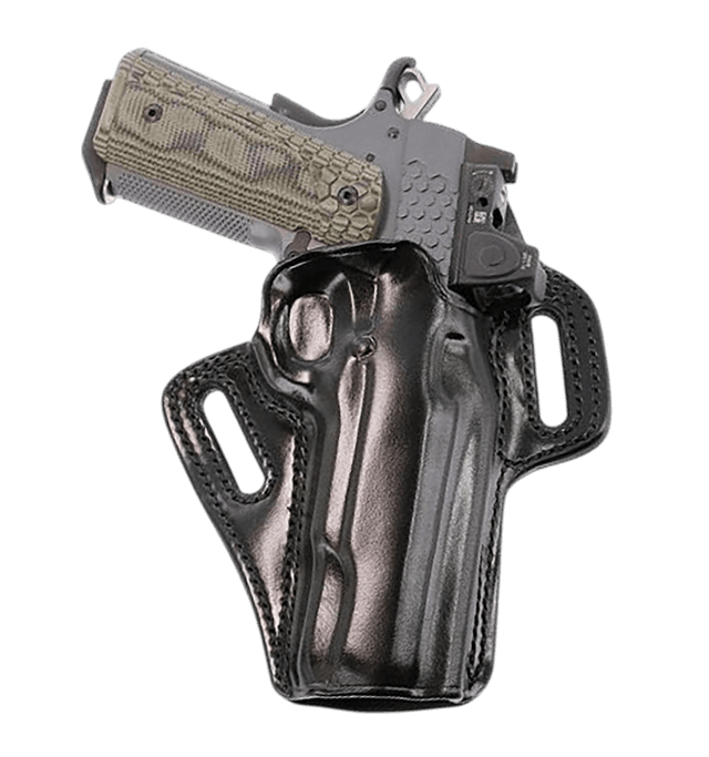 Galco APO212RB APO Strongside/Crossdraw OWB Black Steerhide Fits Kimber 1911 5" Right Hand