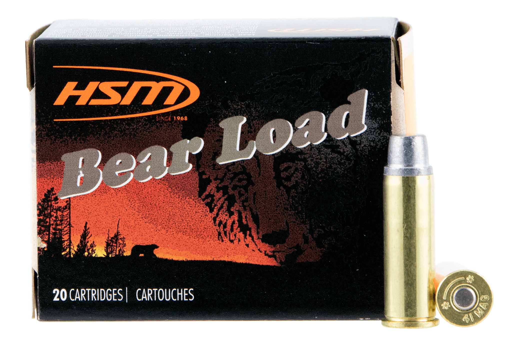 HSM, Bear Load, 41 Remington Magnum, Semi Wadcutter, 230 Grain, 20 Rounds