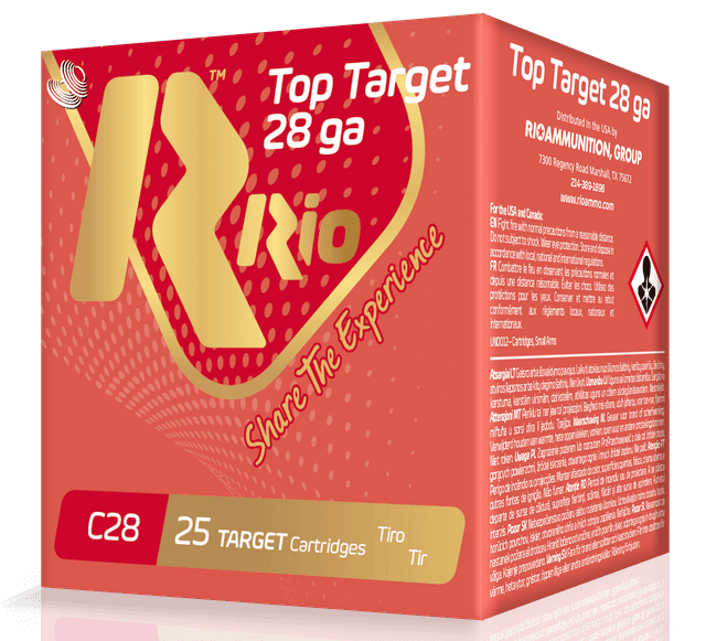 Rio Ammunition RC2875 Top Target 28 Gauge 2.75" 3/4 oz 7.5 Shot 25 Rounds