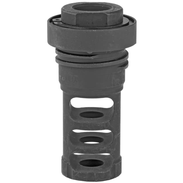 Yankee Hill 4302MB28A QD Light Tactical Muzzle Brake made of Black Finish Steel with 1/2"-28 tpi Threads for 30 Cal AR-Platform