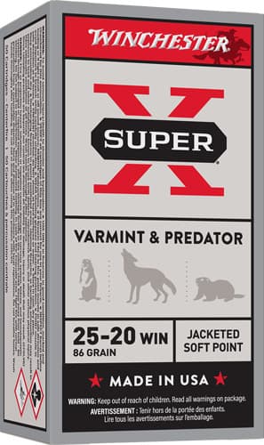 Winchester Super X 25-20 Winchester Jacketed Soft Point 86 Grain 50 Rounds