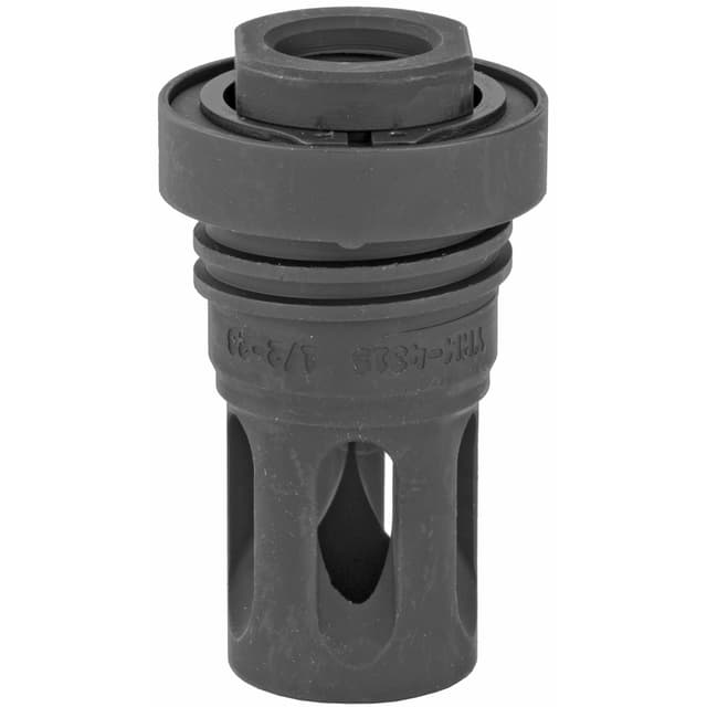 Yankee Hill 431528A Mini QD Flash Hider Black Phosphate Steel with 1/2"-28 tpi Threads & 2.13" OAL for 5.56x45mm NATO AR-Platform
