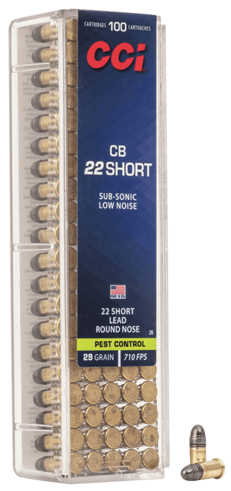 Cci Cb Short 22 Short Lead Round Nose 29 Grain 100 Rounds