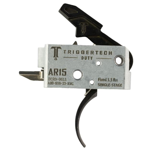 Trigger Tech AR15 Duty Single Stage Trigger Curved Zero Creep Technology