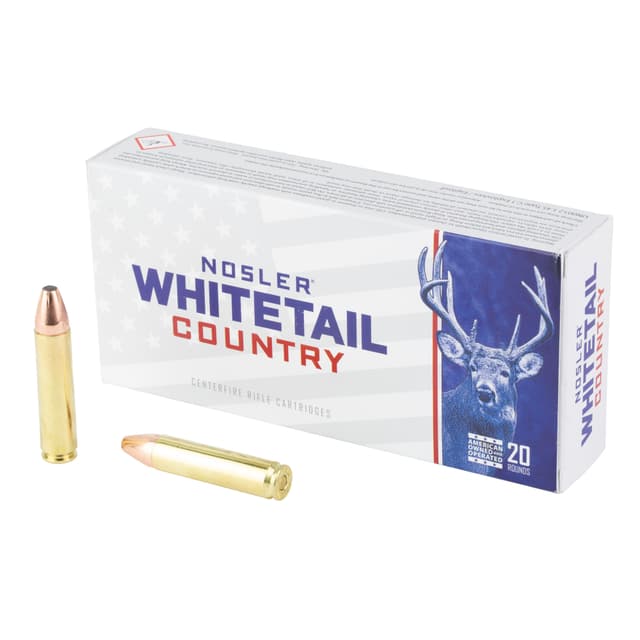 Nosler Whitetail Country Rifle Ammo 400 Legend Soft Point 215 Grain 20 Rounds