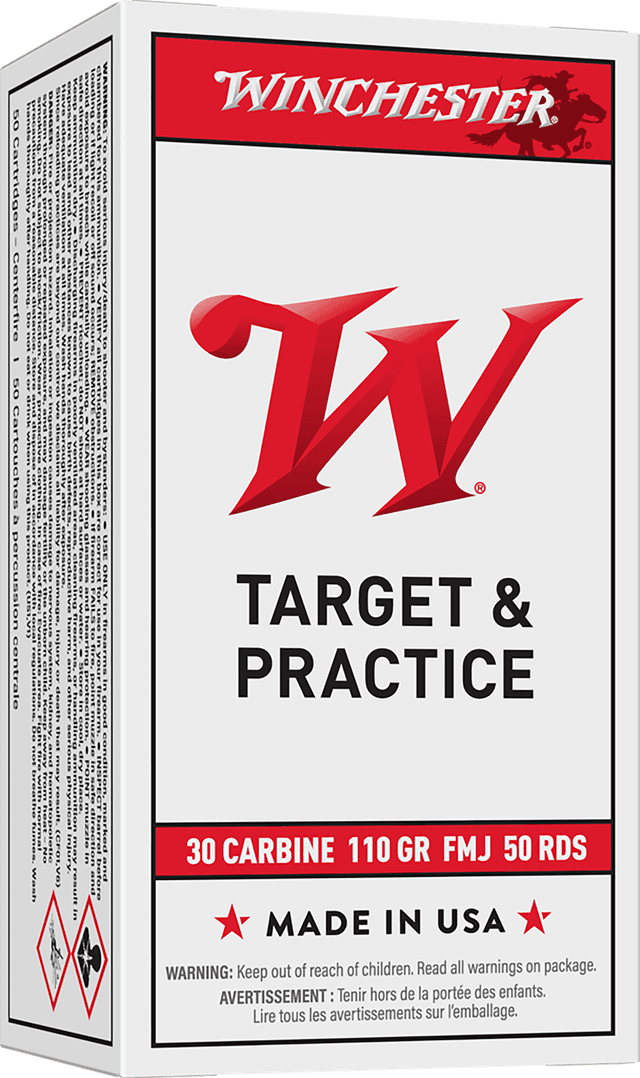 Winchester, Usa Rifle, 30 Carbine, Full Metal Jacket, 110 Grain, 50 Rounds