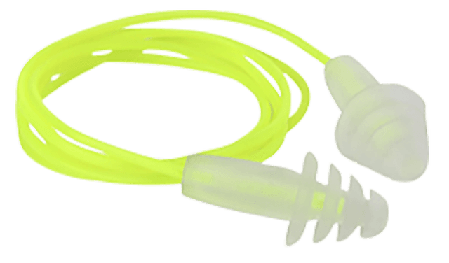 Radians FP43HVBP3 Resistor Flanged Earplugs Thermoplastic 27dB Yellow/Clear 3Pair