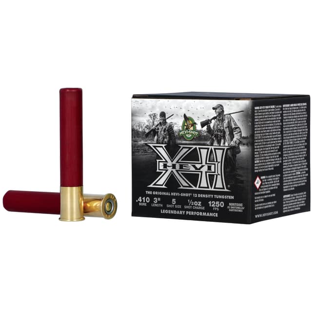 HEVI-Shot HS54105 HEVI-XII 410Gauge 3" 1/2oz Tungsten 5Shot 25 Rounds