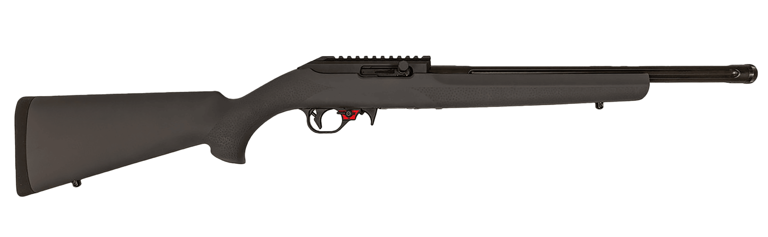 Franklin Armory 0210000GRY F22 22 LR 16" Black Heavy Fluted Threaded Barrel, Picatinny Rail Receiver, Gray Hogue OverMolded Synthetic Stock
