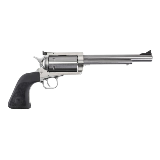 Magnum Research BFR303076 BFR Extra Large 30-30 Win 6 Shot 7.50" Brushed Rifled Steel Barrel & Cylinder, Stainless Steel Frame, Black Hogue Rubber Grip, Exposed Hammer